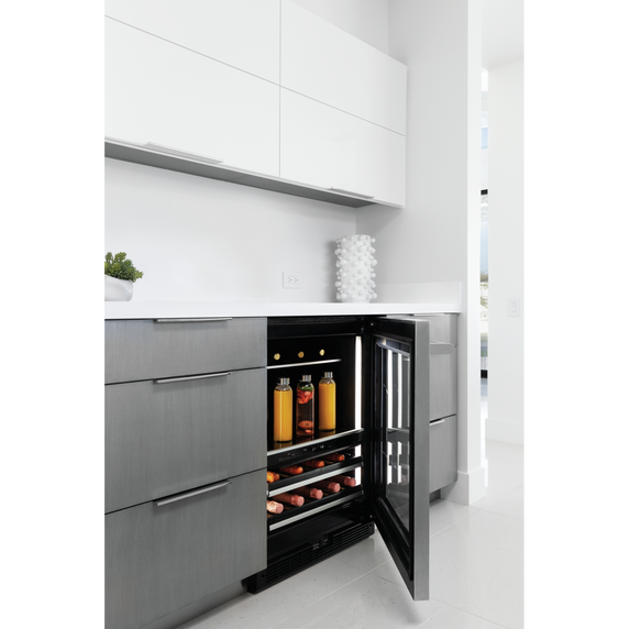 Jennair® RISE™ 24 Built-In Undercounter Beverage Center, Right Swing JUBFR242HL