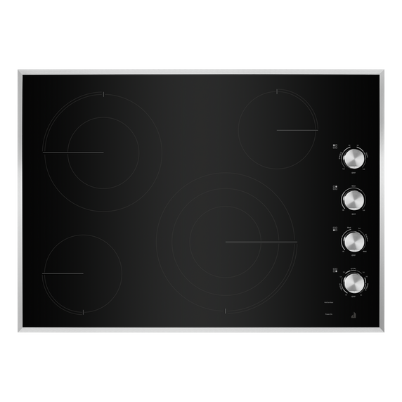 Jennair® Lustre Stainless 30 Electric Radiant Cooktop JEC3430HS