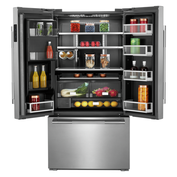 Jennair® RISE™ 36” Counter-Depth French Door Refrigerator with Obsidian Interior JFFCC72EHL