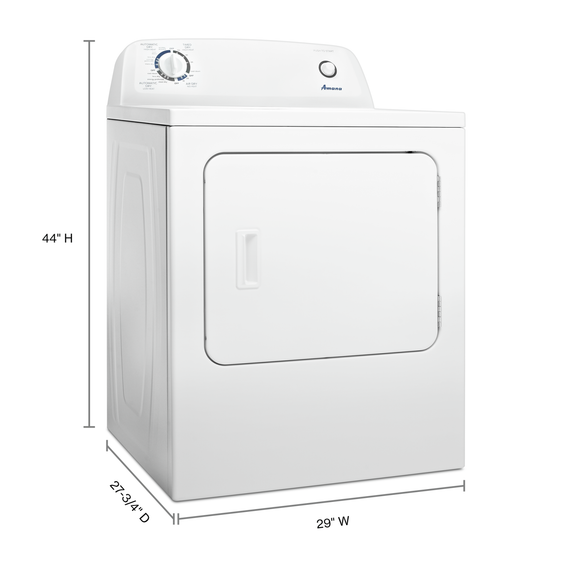 Amana® 6.5 cu. ft. Top-Load Electric Dryer with Automatic Dryness Control YNED4655EW
