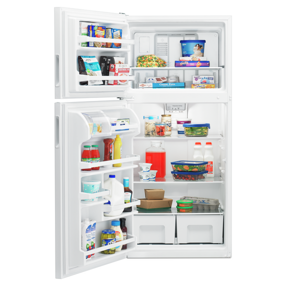 Amana® 30-inch Amana® Top-Freezer Refrigerator with Glass Shelves ART318FFDW