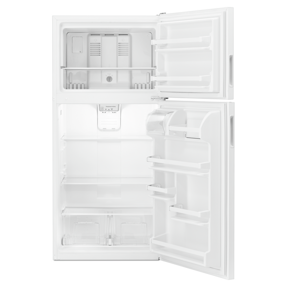 Amana® 30-inch Amana® Top-Freezer Refrigerator with Glass Shelves ART318FFDW