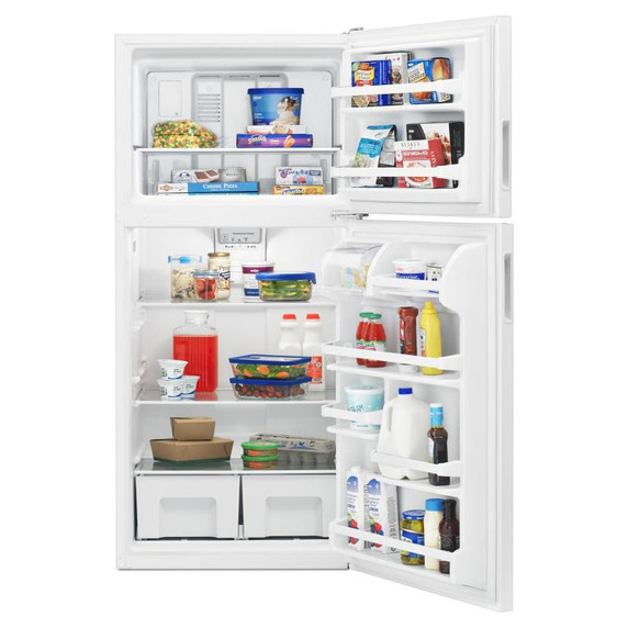 Amana® 18 cu. ft. Top-Freezer Refrigerator with Electronic Temperature Controls ART318FFDW