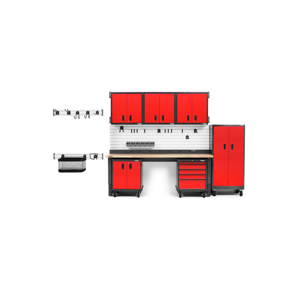 Gladiator® 8' Adjustable Height Hardwood Workbench GAWB08HWEG