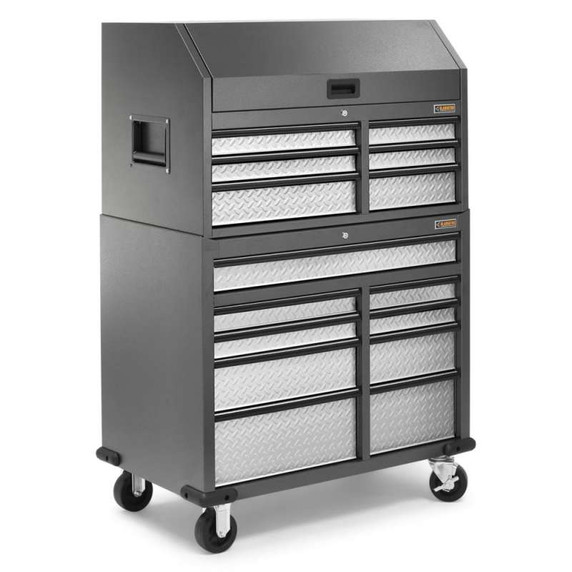 Gladiator® Premier 41 inch (104.1 cm) 15-drawer Mobile Tool Chest Combo GATC4115JG