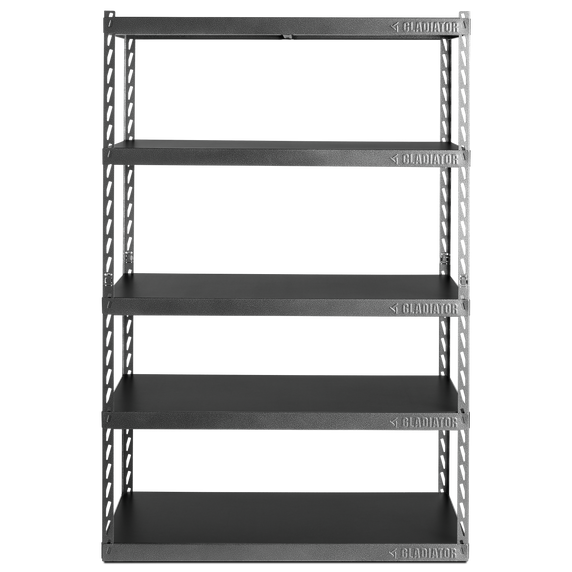 Gladiator® 48 Wide EZ Connect Rack with Five 24 Deep Shelves YGRK485XGG