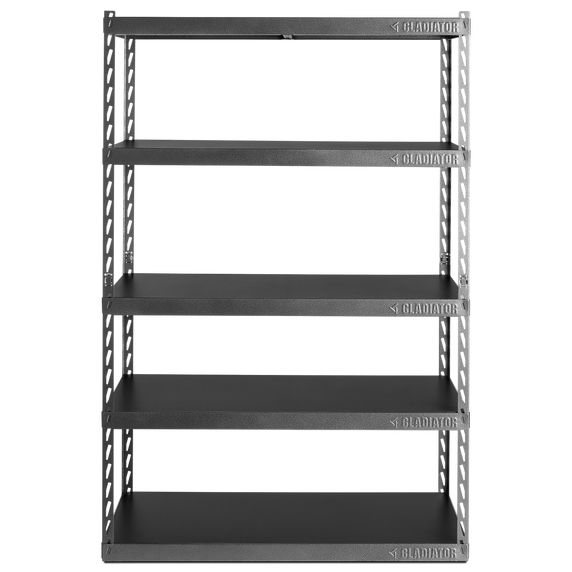 Gladiator® 48 Wide EZ Connect Rack with Five 24 Deep Shelves YGRK485XGG