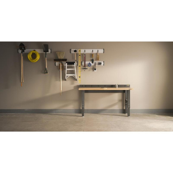 Gladiator® 6' (182.9 cm) Wide Adjustable Height Hardwood Workbench GAWB06HWEG