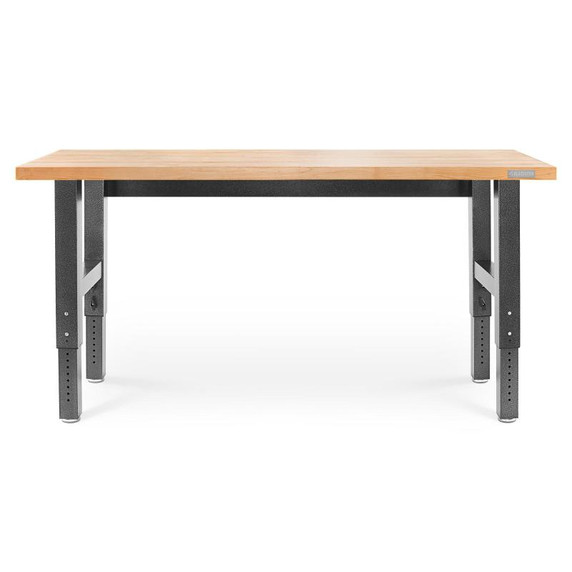 Gladiator® 6' (182.9 cm) Wide Adjustable Height Hardwood Workbench GAWB06HWEG