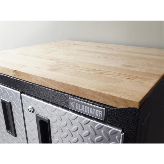 Gladiator® 4' (121.9 cm) Wide Adjustable Height Hardwood Workbench GAWB04HWEG Gladiator® 4' (121.9 cm) Wide Adjustable Height Hardwood Workbench GAWB04HWEG