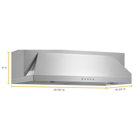 Convertible Under-Cabinet Hood, 30" UXT5530AAS