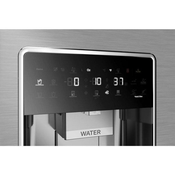 Whirlpool® 36-Inch Counter Depth 4 Door Refrigerator with Ice Maker in Door WRQC7836RZ