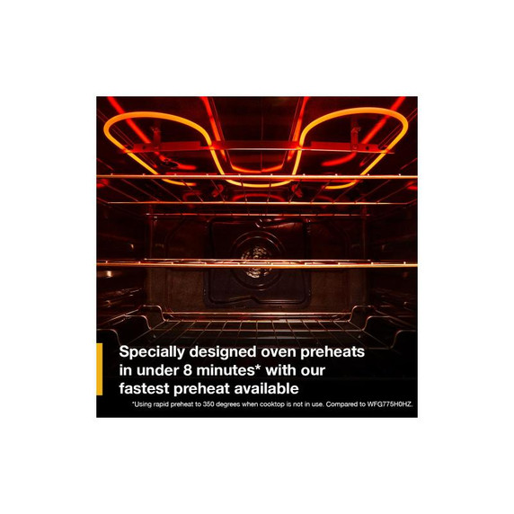 Whirlpool® 30-inch Smart Gas Range with Air Cooking Technology, Steam/Self Cleaning, Rapid Preheat 5.3 CuFt Capacity WFGS7530RV Whirlpool® 30-inch Smart Gas Range with Air Cooking Technology, Steam/Self Cleaning, Rapid Preheat 5.3 CuFt Capacity WFGS7530RV