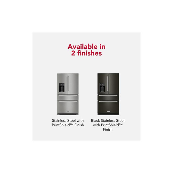 Kitchenaid® 26.2 Cu. Ft. Multi-Door French Door Refrigerator with Platinum Interior KRMF536RPS