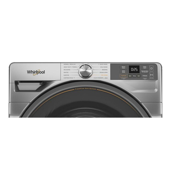 Whirlpool® 5.2 cu. ft. Smart Front Load ENERGY STAR® Certified Washer with FreshFlow™ Vent System WFW5720RR Whirlpool® 5.2 cu. ft. Smart Front Load ENERGY STAR® Certified Washer with FreshFlow™ Vent System WFW5720RR