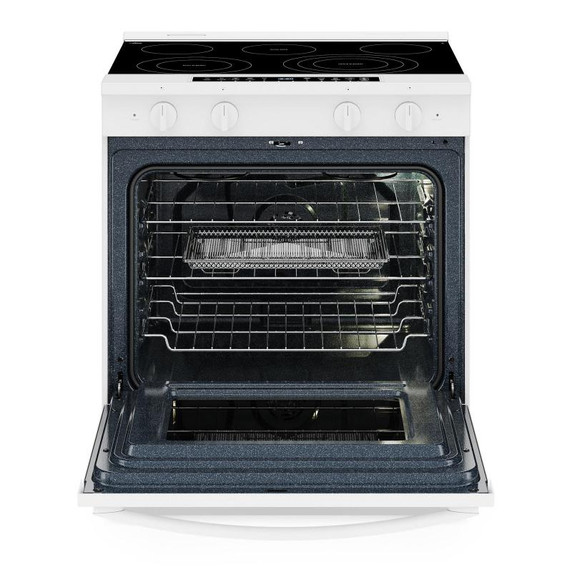 Whirlpool® 30-inch Smart Slide in Electric Range with Air Cooking Technology, No Preheat Air Fry, WipeClean™ Coating, Steam/Self Clean and High Speed Preheat YWSES7530RW Whirlpool® 30-inch Smart Slide in Electric Range with Air Cooking Technology, No Preheat Air Fry, WipeClean™ Coating, Steam/Self Clean and High Speed Preheat YWSES7530RW