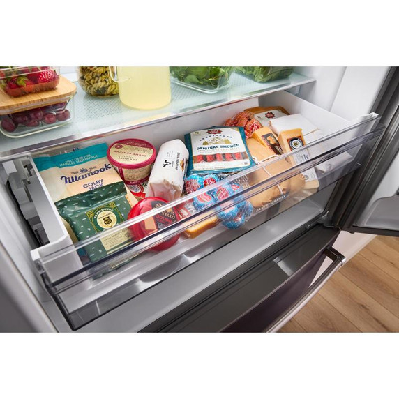 Kitchenaid® 20 cu. ft. 36-Inch Width Counter-Depth French Door Refrigerator with Interior Dispense KRFC136RBS