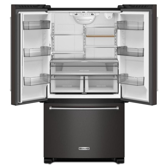 Kitchenaid® 20 cu. ft. 36-Inch Width Counter-Depth French Door Refrigerator with Interior Dispense KRFC136RBS