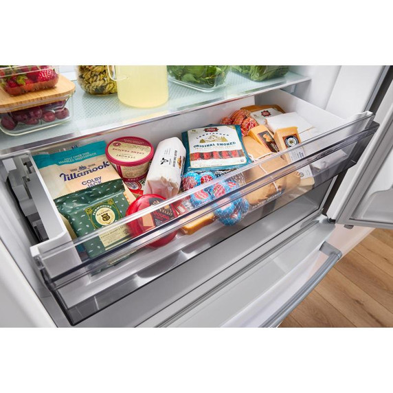 Kitchenaid® 20 cu. ft. 36-Inch Width Counter-Depth French Door Refrigerator with Interior Dispense KRFC136RWH