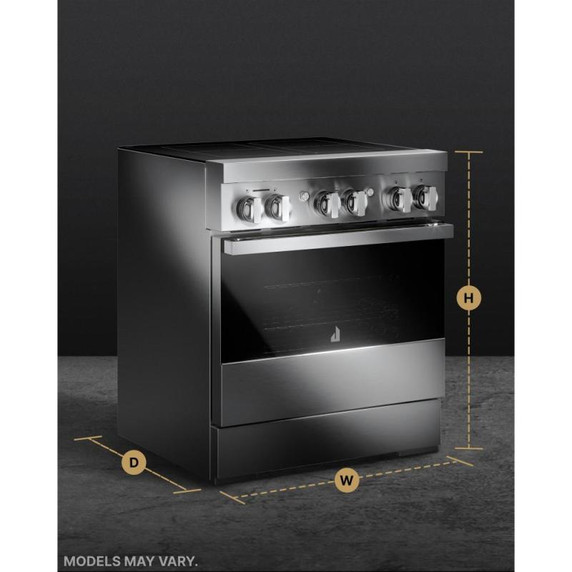 Jennair® NOIR™ 30" Induction Professional-Style Range JPIFC730RM
