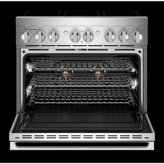 Jennair® NOIR™ 36" Induction Professional-Style Range JPIFC736RM
