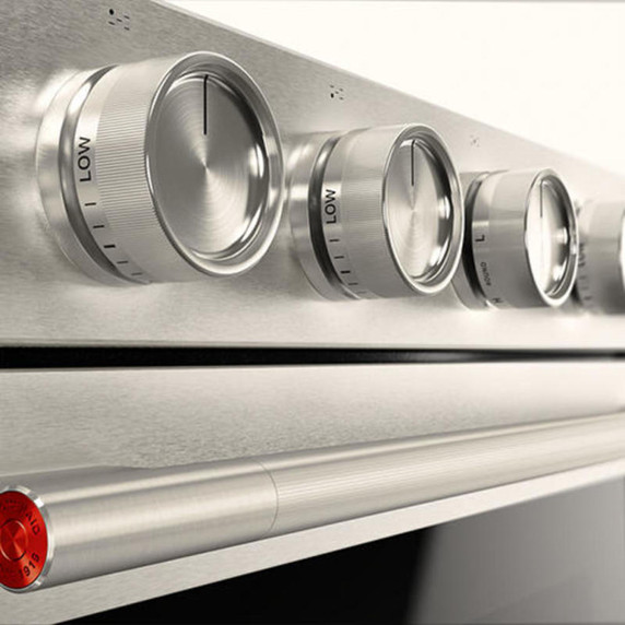 Kitchenaid® 5.0 Cu. Ft. Smart Slide-in Gas Range with Convection Cooking Modes and 2-in-1 Burner KSGS530SPS