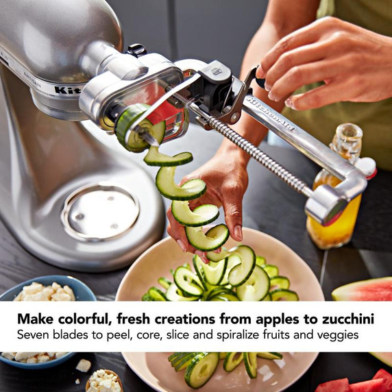 Kitchenaid® 7 Blade Spiralizer Plus with Peel, Core and Slice KSM2APC Kitchenaid® 7 Blade Spiralizer Plus with Peel, Core and Slice KSM2APC