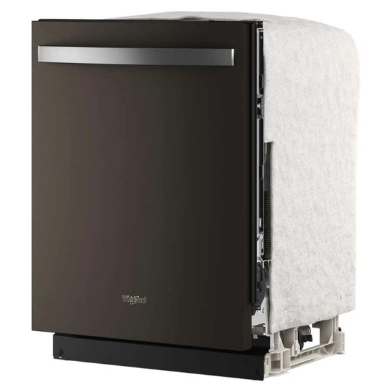 Whirlpool® 24-Inch Dishwasher with Total Coverage Wash Action and Auto Open Air Dry in Fingerprint Resistant Black Stainless WDTS8024SV