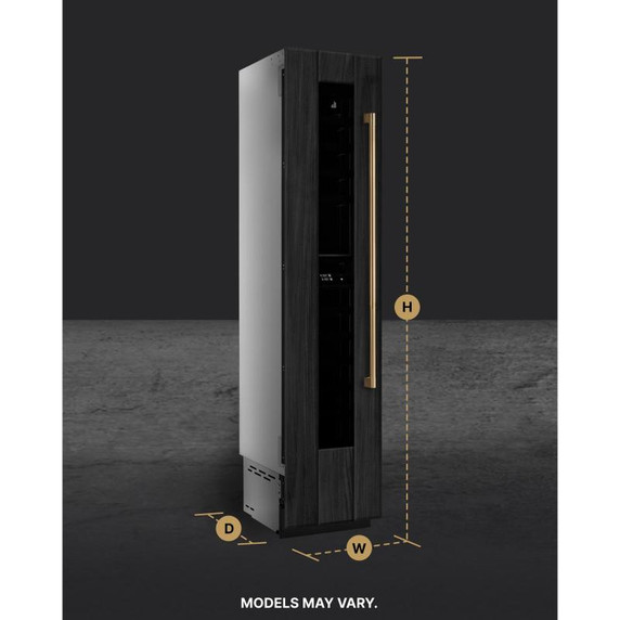 Jennair® 18"Panel-Ready Built-In Wine Column Refrigerator, Left Swing JBWFNL18RX