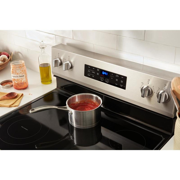 Whirlpool® 30-inch Electric Range with Air Cooking Technology YWFES4530SW