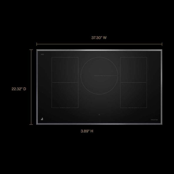 Jennair® 36" Lustre Smart Induction Cooktop with Temperature-Controlled Cooking JICT736SS