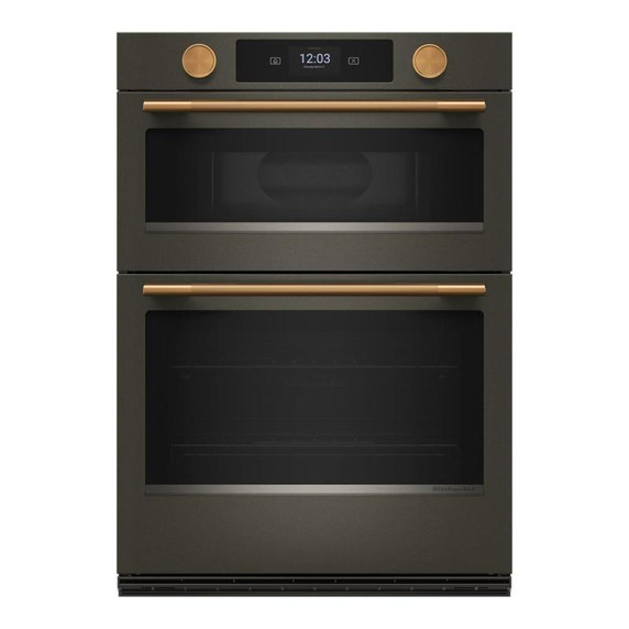 Kitchenaid® Smart Combo Wall Oven with Assisted Cooking Modes KOEC730SBE