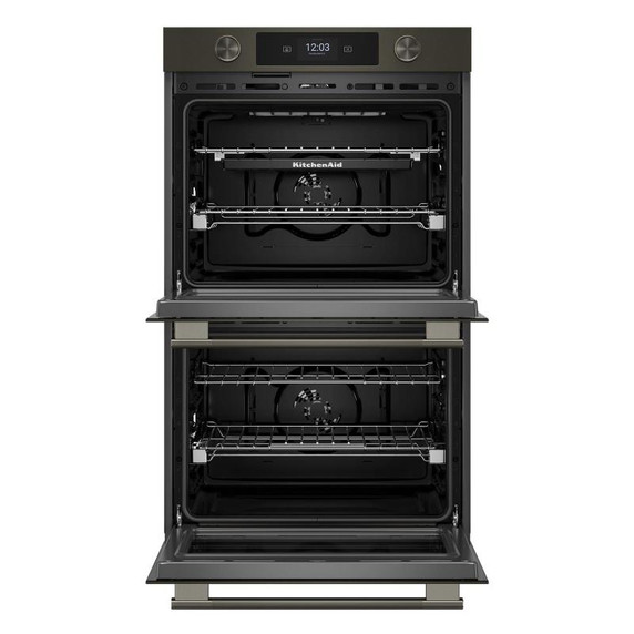 Kitchenaid® Smart Double Wall Oven with Assisted Cooking Modes KOED730SBE
