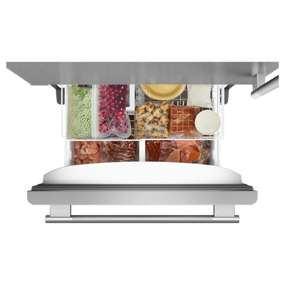 Kitchenaid® 22 Cu. Ft. 33-Inch Standard-Depth Bottom Mount Refrigerator with Left Door Swing KRBL133SPS