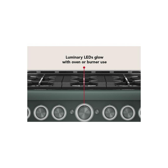 KitchenAid® 36-Inch 6 Burner Commercial-Style Gas Range with No Preheat Air Fry Mode KFGS936SJP