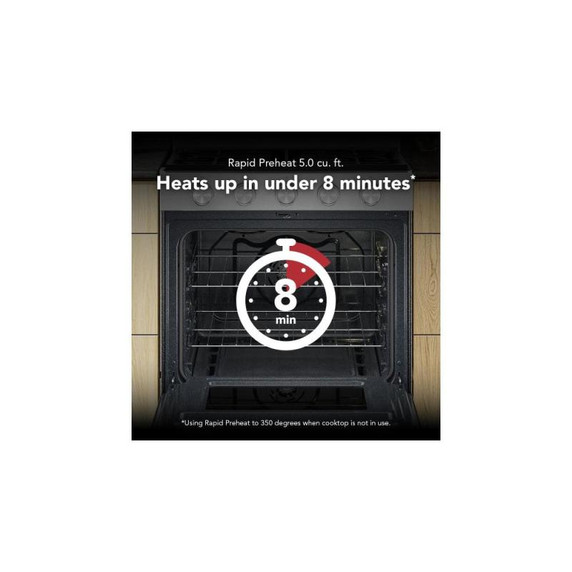Kitchenaid® 5.0 Cu. Ft. Smart Freestanding Gas Range with Convection Cooking Modes KFGS330TPS