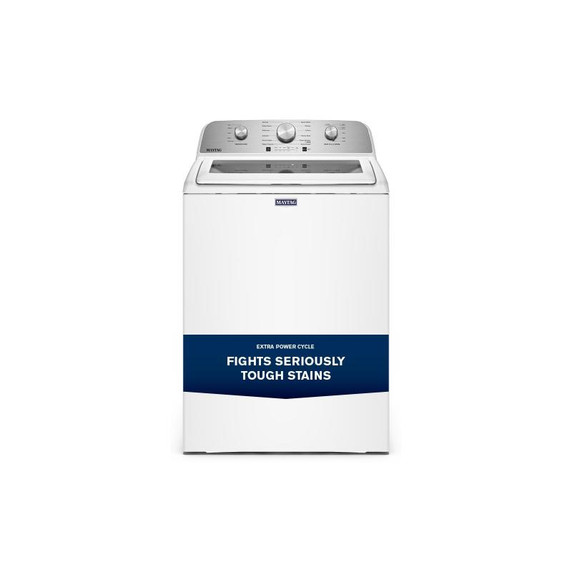 This 5.4 cu. tt. IEC capacity top load washer from Maytag delivers the stain-fighting power that’s built to handle tough loads. MTW5205TW