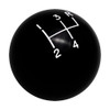 Black 4 Speed Reverse Upper Right Shift Pattern Shift Knob