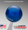 Transparent Blue Shift Knob with Engraved Shift Pattern & Logos