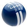 Dark Blue / White Rally Stripe Shift Knob