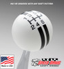 White / Black Rally Stripe Shift Knob