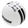 White knob with Black graphics