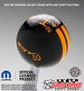 Black knob with Grabber Orange graphics