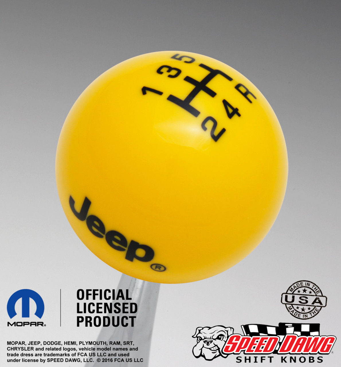 Yellow knob with Black graphics