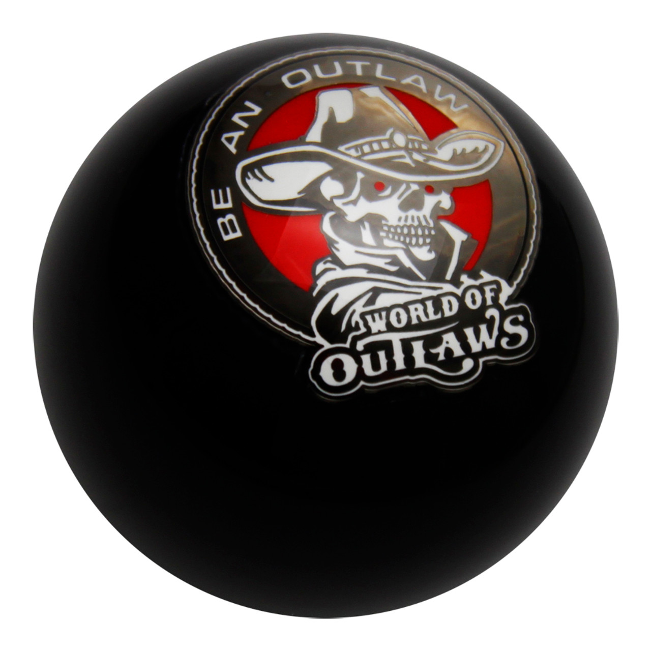 World of Outlaws Be An Outlaw Emblem Shift Knob