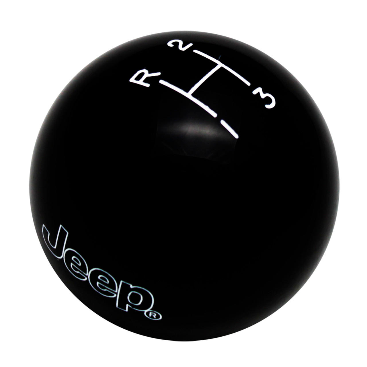 Black knob with White graphics