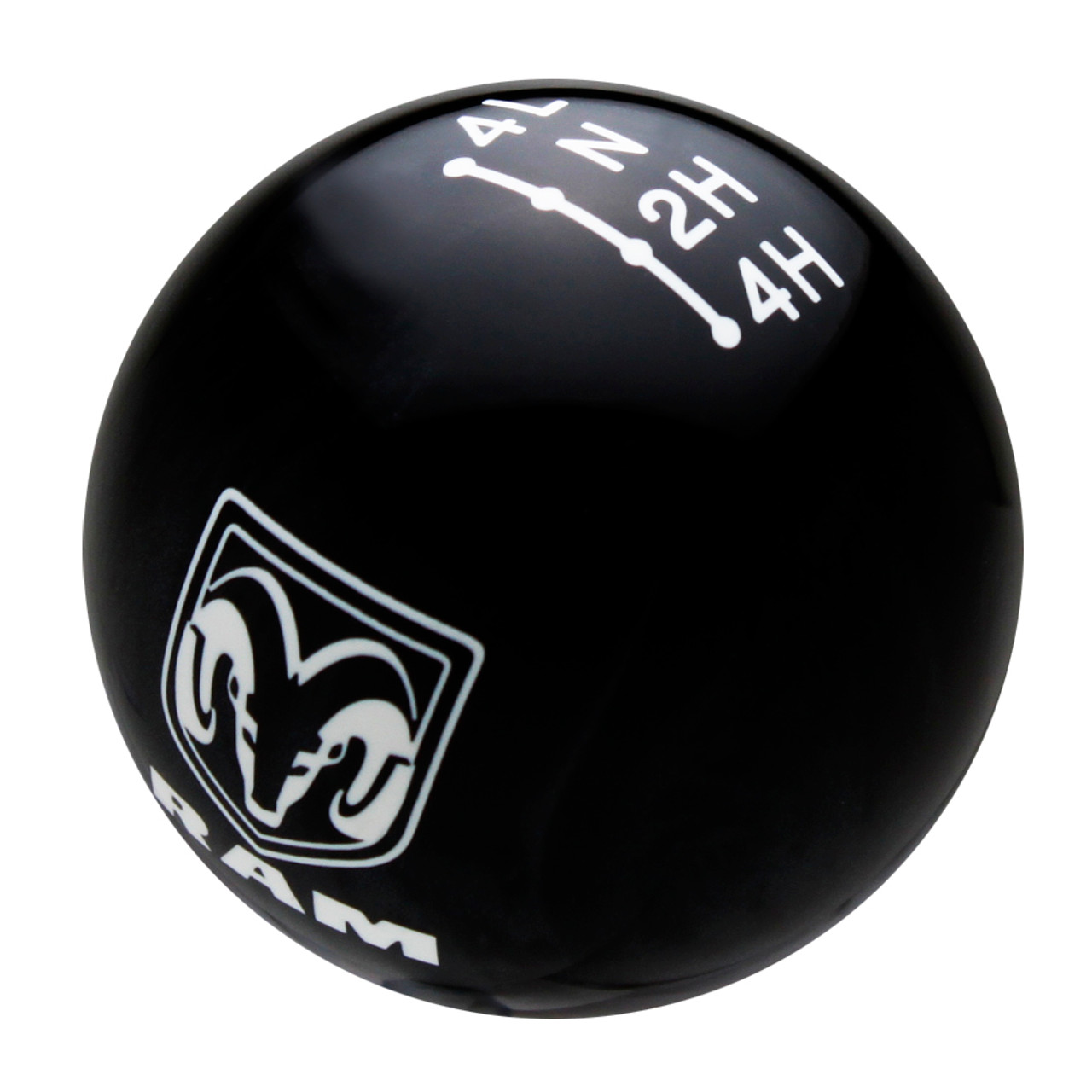 Black knob with White graphics