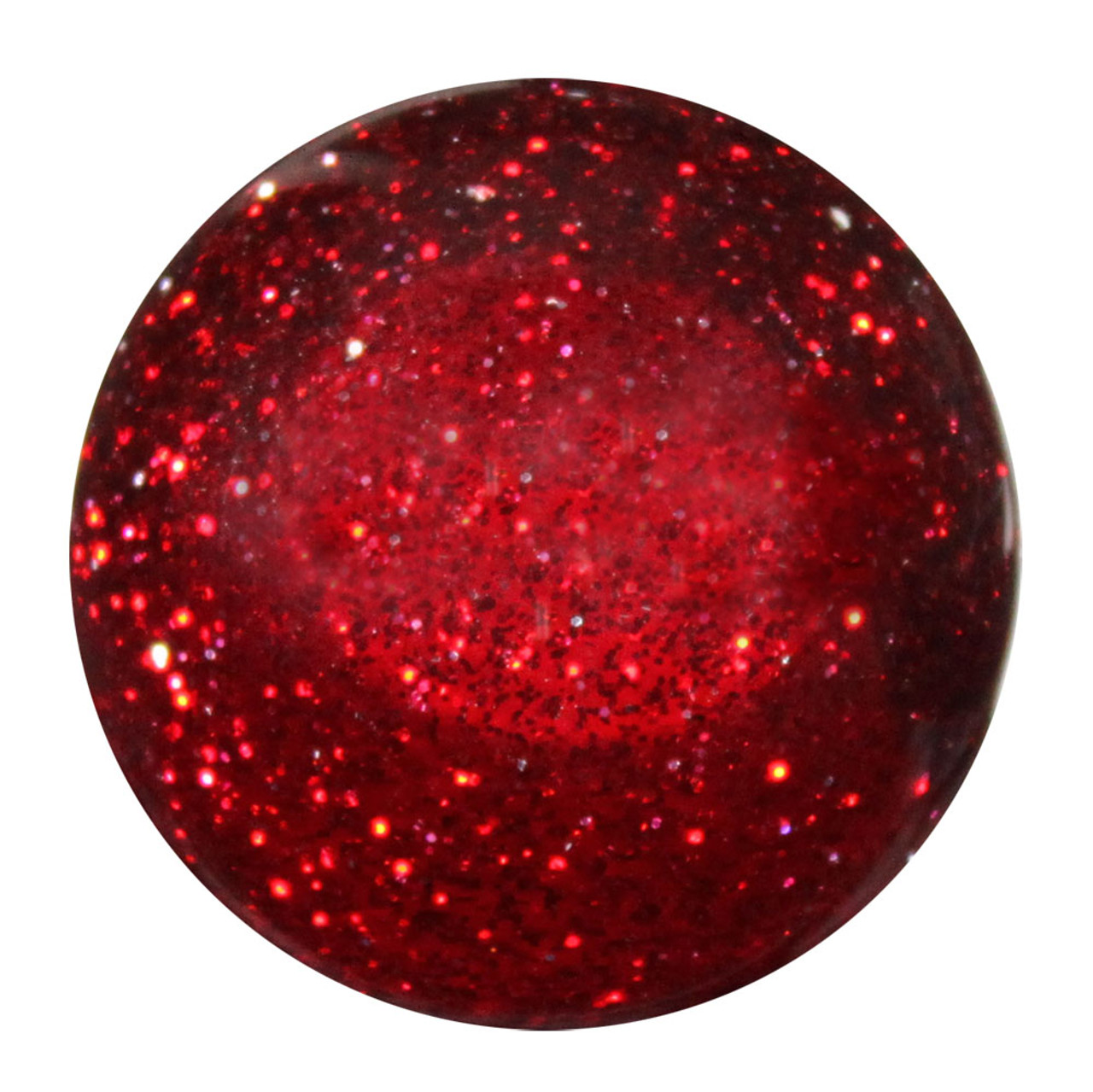 Transparent Red Metal Flake Shift Knob