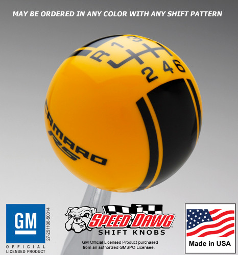 Camaro RS Racing Stripe Shift Knob 5th Gen
