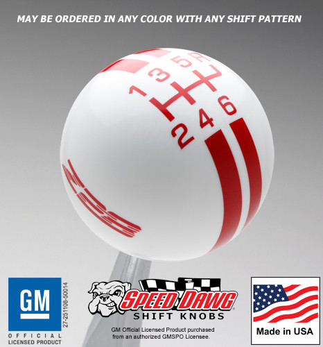 Z28 Rally Stripe Shift Knob